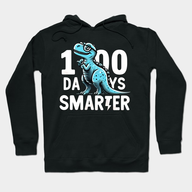 100 Days Smarter - Dinosaur Hoodie by ANSAN